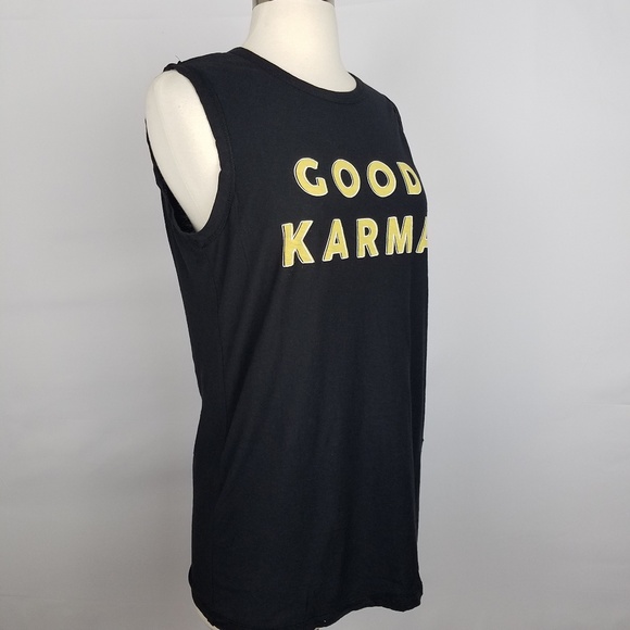 5/$30 COMMUNE GRAPHIC TSHIRT ~ GOOD KARMA - Picture 3 of 4
